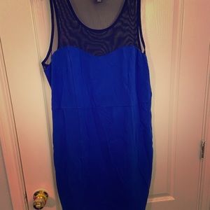 Blue bodycon dress